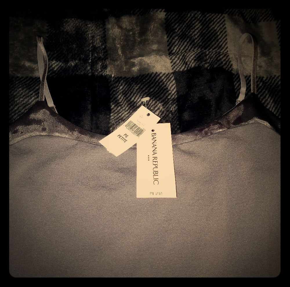 Banana Republic Tank Top-gray/grey